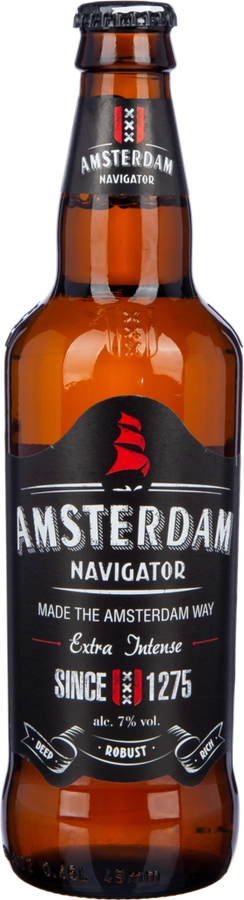 Напиток пивной светлый AMSTERDAM Navigator пастеризованный, 7%, 0.45л