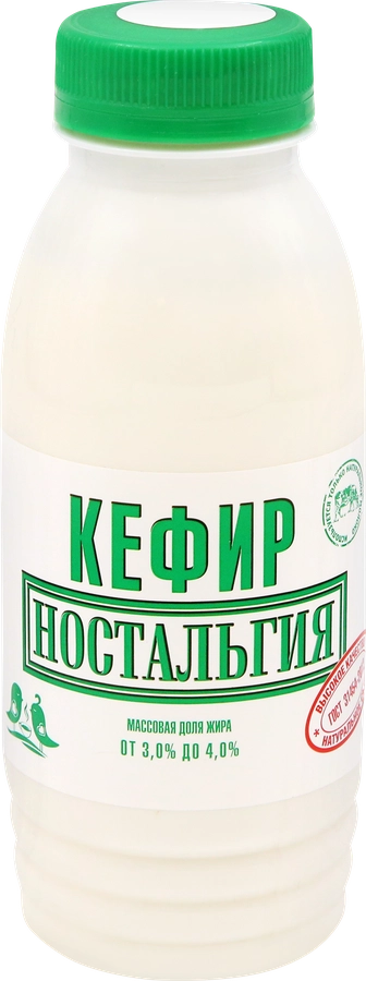 Кефир НОСТАЛЬГИЯ 3–4%, без змж, 300г