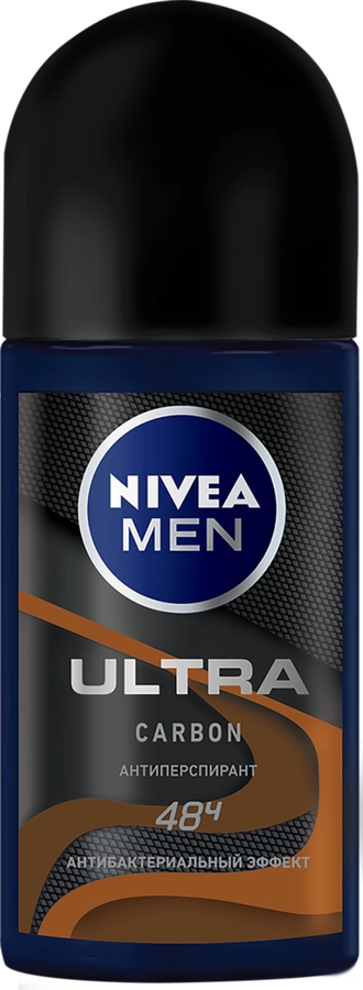 Антиперспирант роликовый мужской NIVEA Ultra Carbon, 50мл