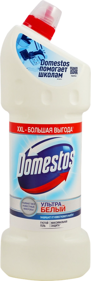 Средство для чистки унитаза DOMESTOS Ультра белый, 1.5л