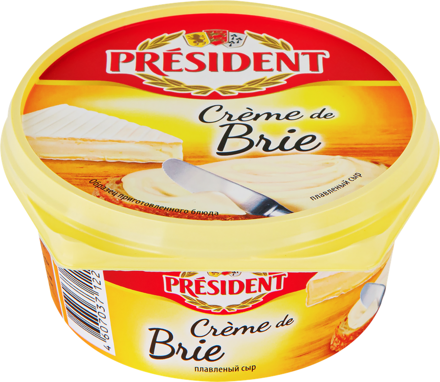 Сыр плавленый PRESIDENT Creme de brie 50%, без змж, 125г