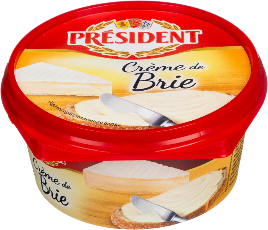 Сыр плавленый PRESIDENT Creme de brie 50%, без змж, 125г