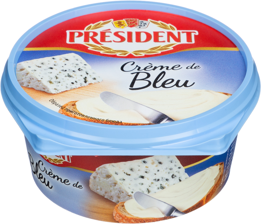 Сыр плавленый PRESIDENT Creme de bleu 50%, без змж, 125г