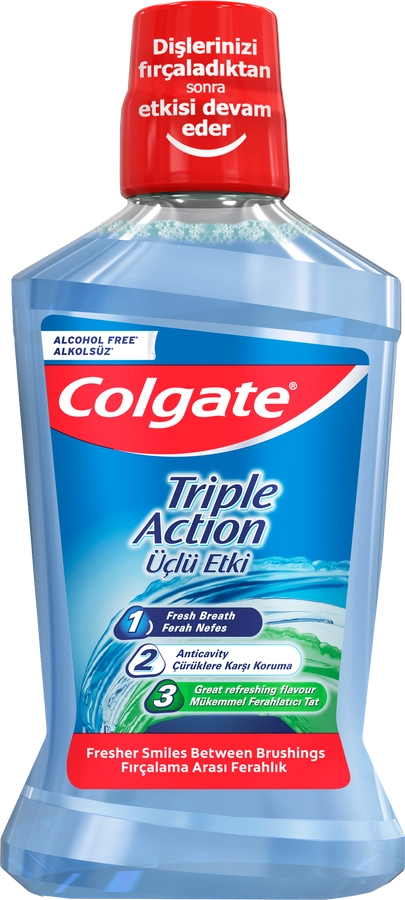 Ополаскиватель для полости рта COLGATE Тройное Действие, 500мл