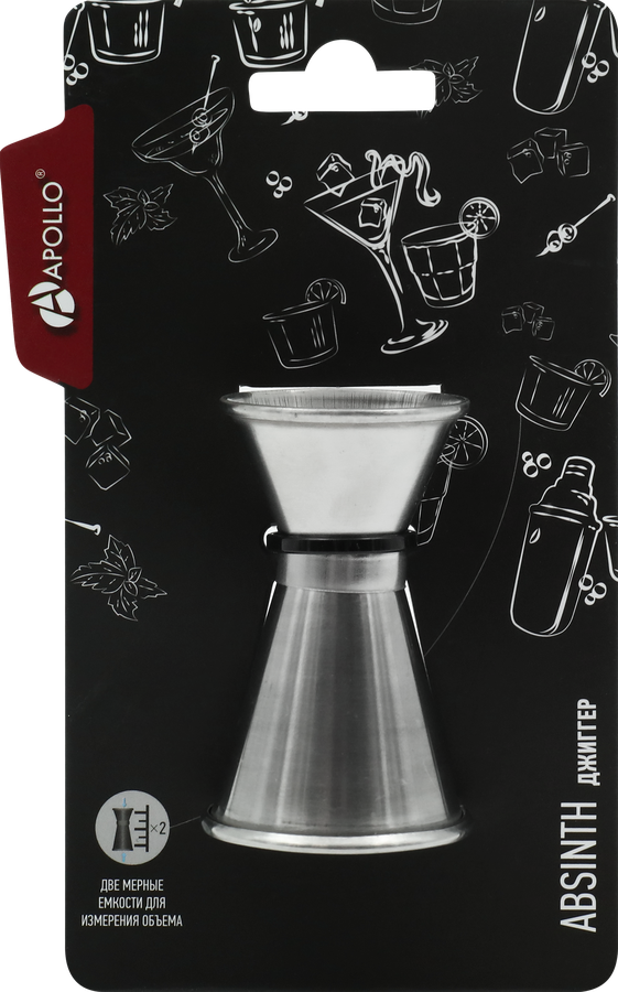 Джиггер APOLLO Absinth, нержавеющая сталь Арт. ABS-01