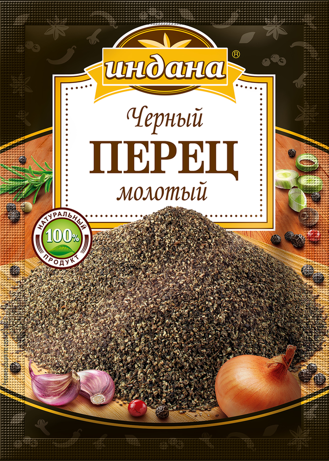 Перец черный ИНДАНА молотый, 50г