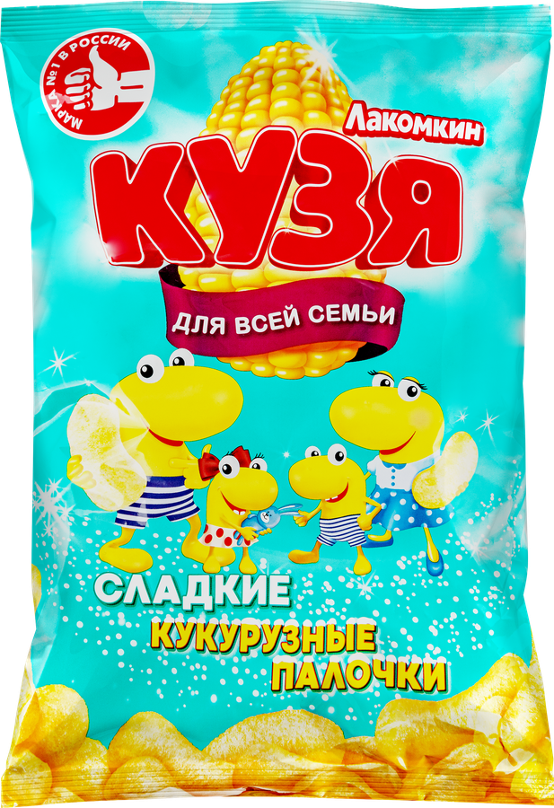 Палочки кукурузные КУЗЯ ЛАКОМКИН с сахарной пудрой, 190г