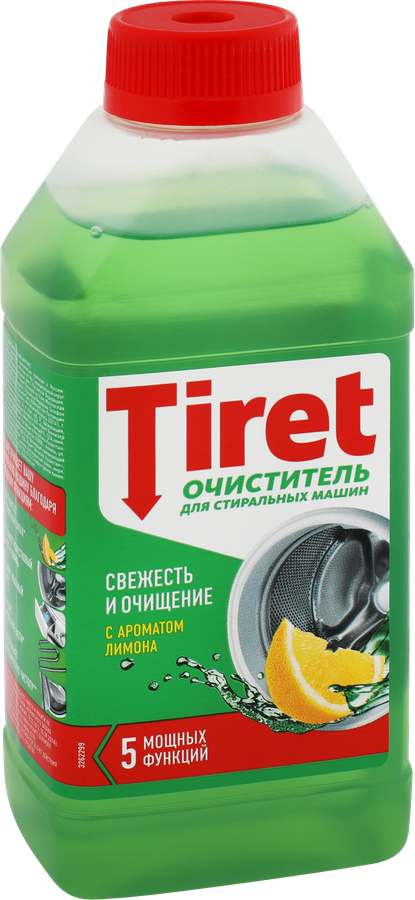 Очиститель для стиральных машин TIRET Свежесть лимона, 250мл, превью