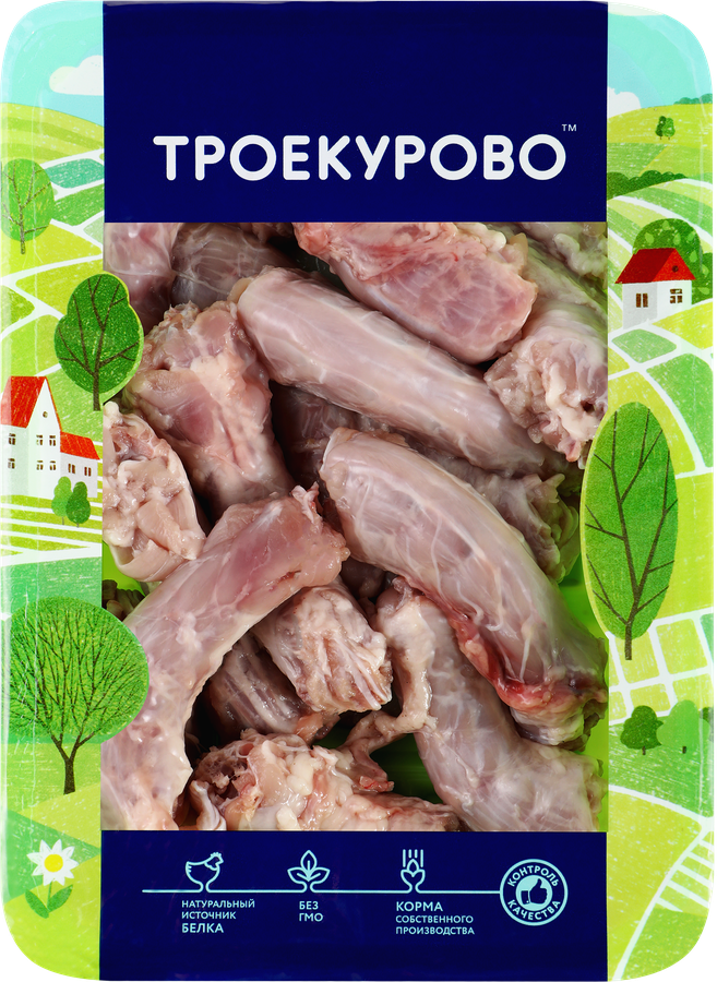 Шеи куриные ТРОЕКУРОВО, 500г