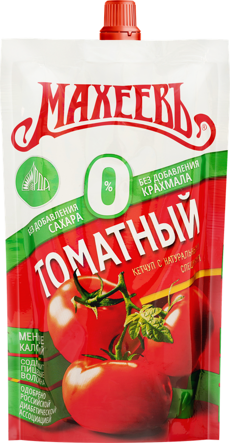 Кетчуп МАХЕЕВЪ Томатный без сахара и крахмала, 300г