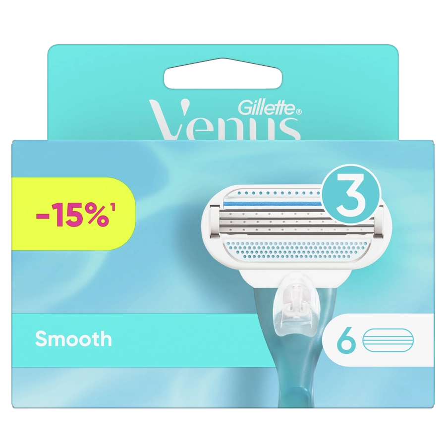 Кассеты сменные для бритья GILLETTE Venus Smooth, 6шт