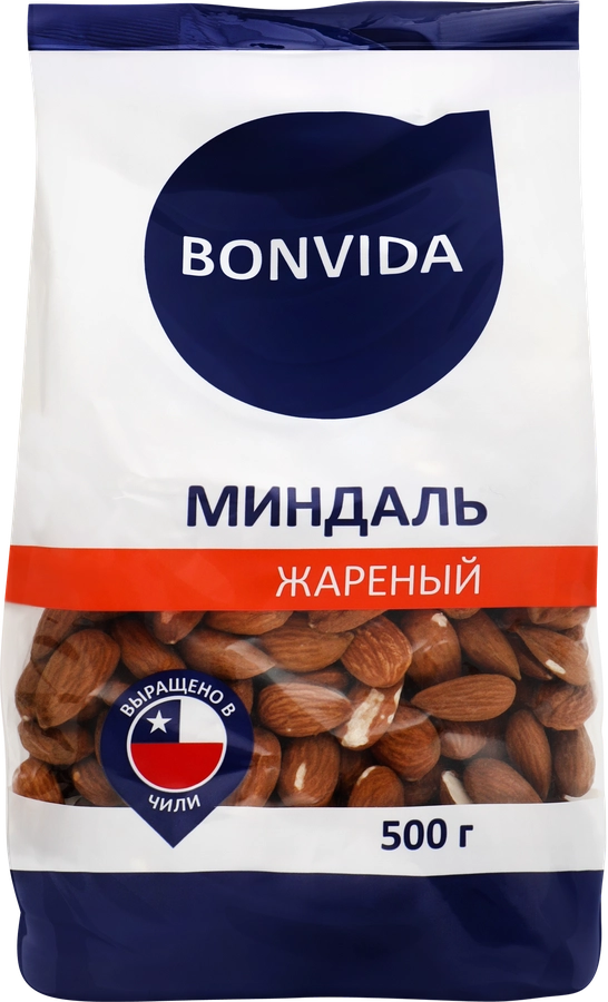 Миндаль BONVIDА жареный, 500г