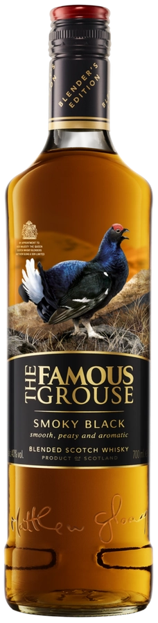 Виски THE FAMOUS GROUSE Smoky Black Шотландский купажированный 40%, 0.7л