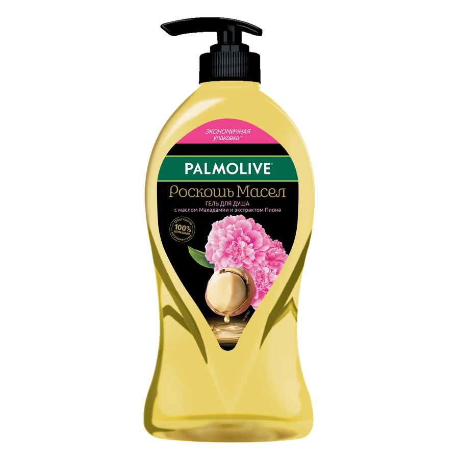 Гель для душа PALMOLIVE Роскошь масел с маслом макадамии и экстрактом пиона, 750мл