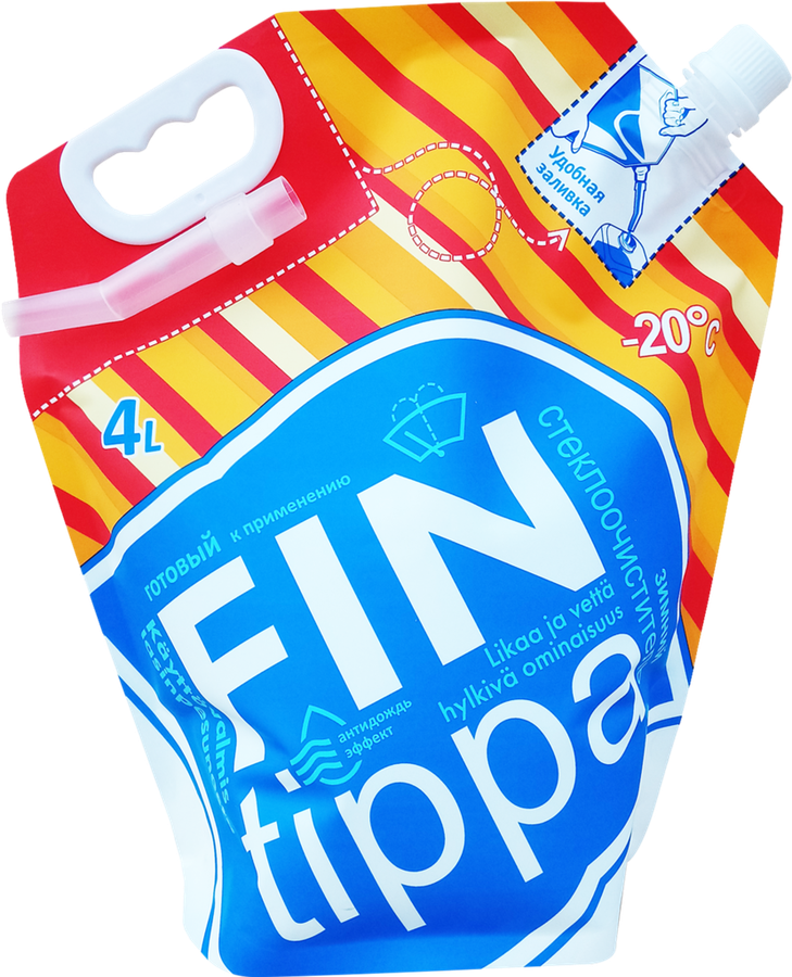 Стеклоочиститель FIN TIPPA Nozzle, до -20 градусов, 4л