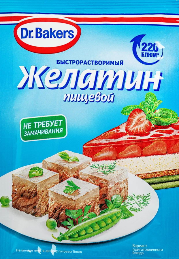 Желатин пищевой DR.BAKERS, 30г