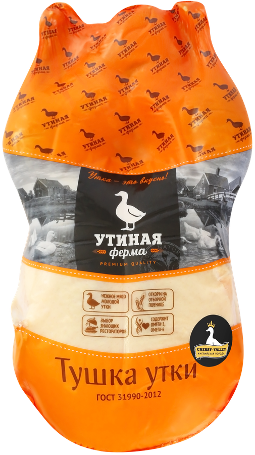 Тушка утки УТИНАЯ ФЕРМА потрошеная 1-й сорт, весовая