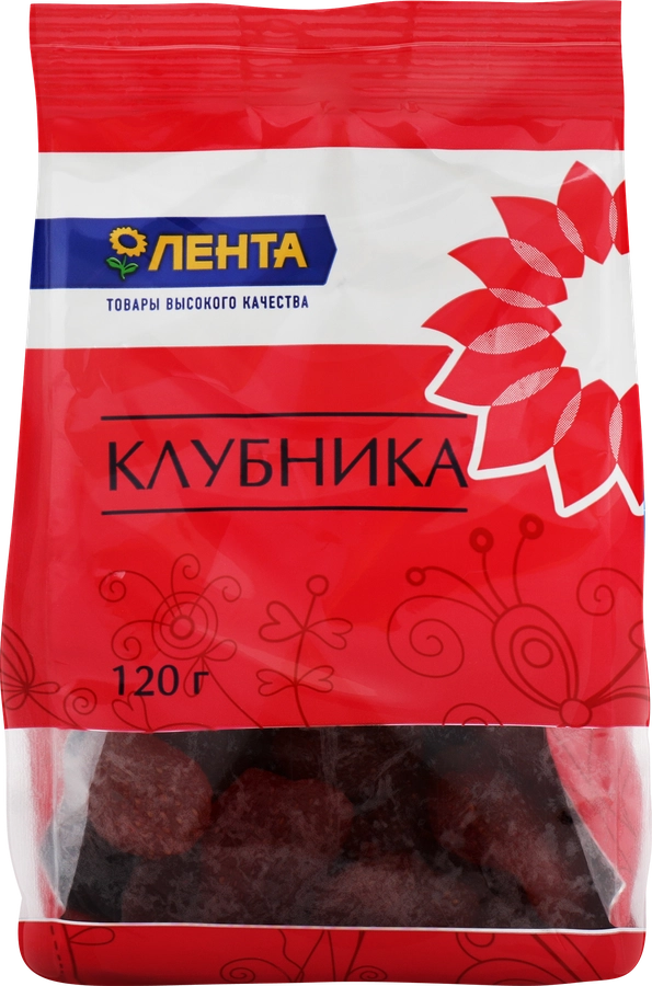 Цукаты ЛЕНТА Клубника, 120г