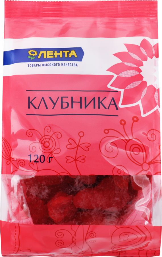 Цукаты ЛЕНТА Клубника, 120г