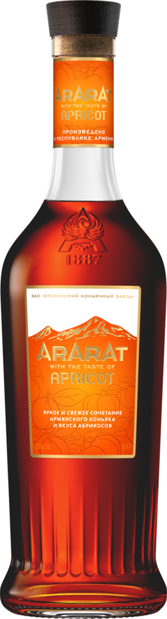 Напиток спиртной АРАРАТ Apricot на основе коньяка со вкусом абрикоса  30–35%, 0.5л