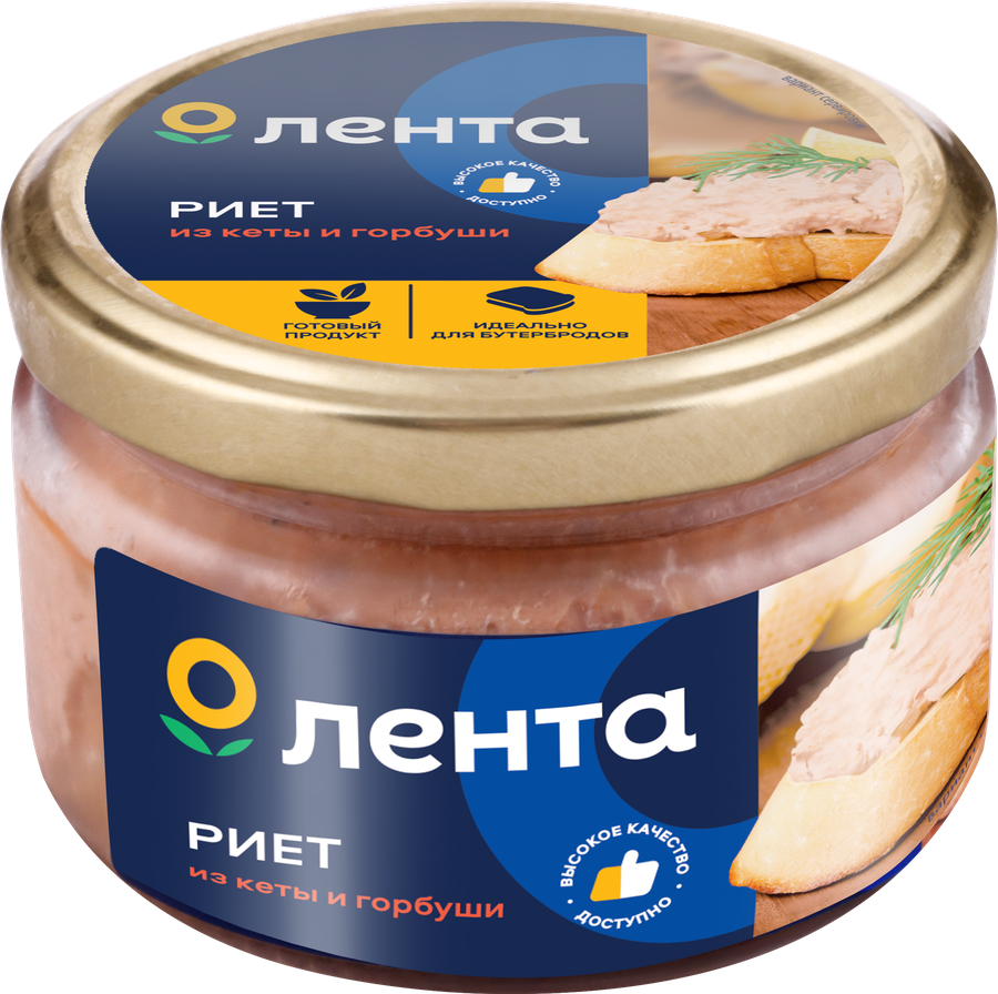 Риет ЛЕНТА Классический из горбуши и кеты, 180г