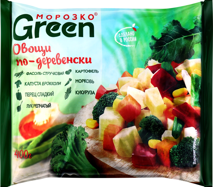 Смесь овощная МОРОЗКО Green Овощи по-деревенски, 400г