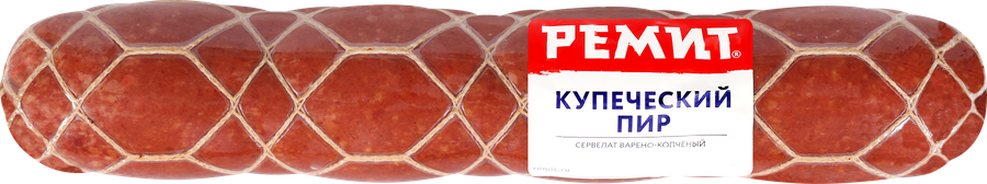 Колбаса копчено-вареная РЕМИТ Сервелат Купеческий пир, весовая