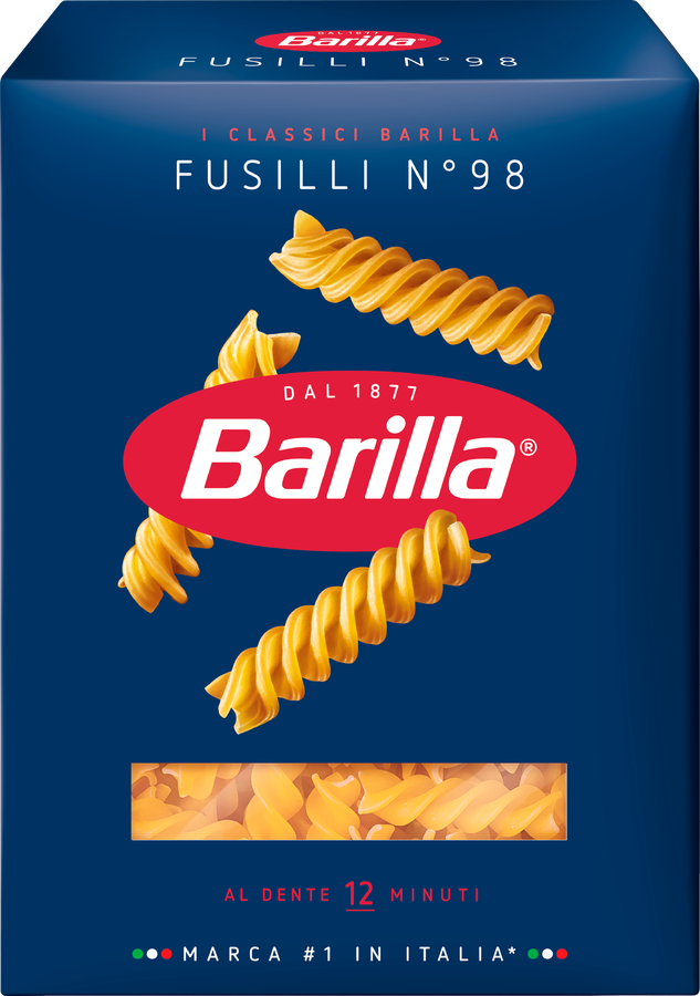 Макароны BARILLA Fusilli n.98 из твердых сортов пшеницы группа А высший сорт, 450г