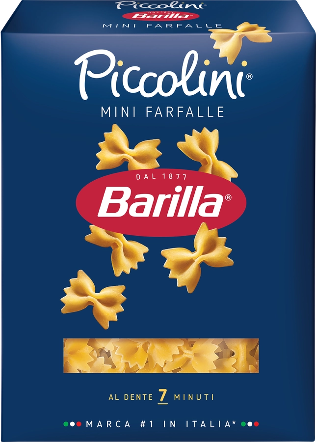 Макароны BARILLA Mini Farfalle n.64 из твердых сортов пшеницы группа А высший сорт, 400г