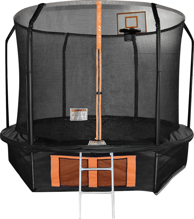 Батут ACTIWELL 305x305x230см, с лестницей и баскетбольным кольцом, Арт. 10F305-BA