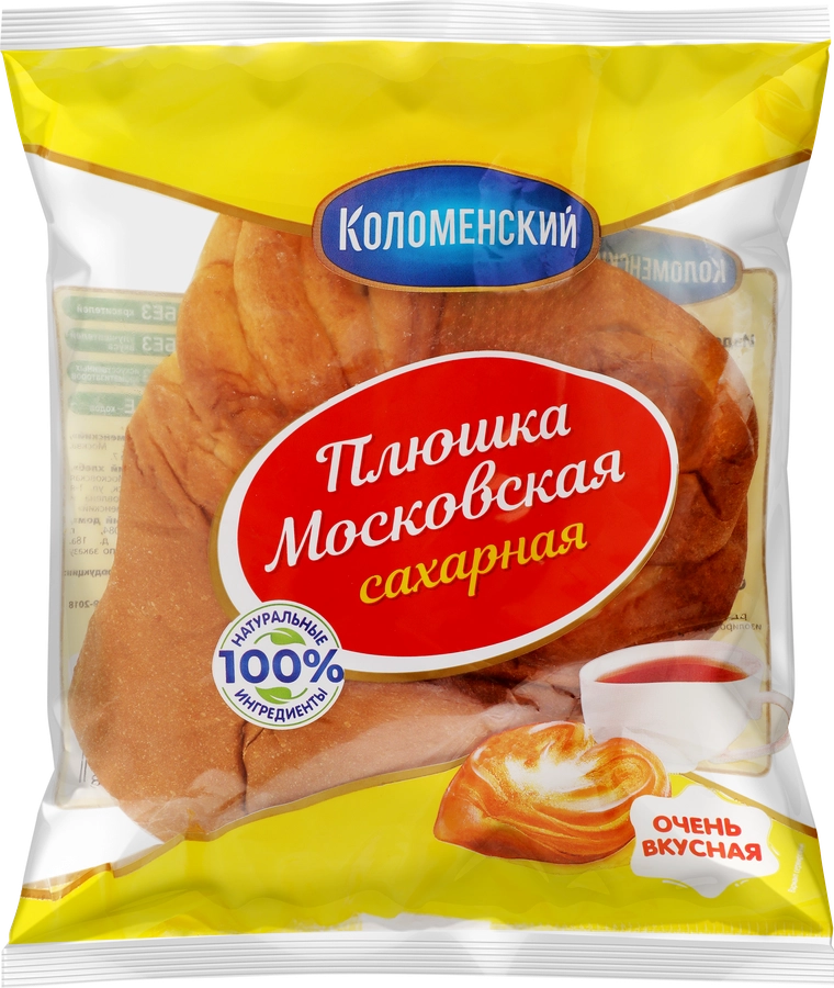 Плюшка сдобная КОЛОМЕНСКОЕ Московская сахарная, 150г