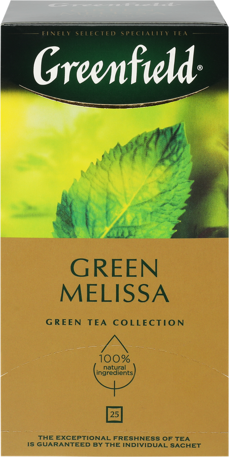 Чай зеленый GREENFIELD Green Melissa, 25пак