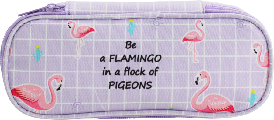 Пенал ЛЕНТА Be a flamingo, 17,5х8,5х2см