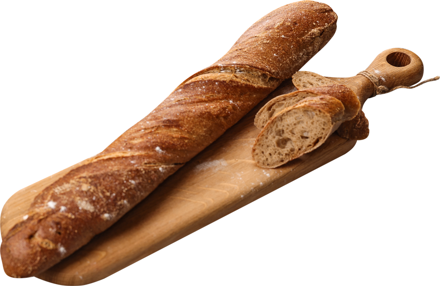 Багет ржано-пшеничный ЛЕНТА FRESH Деревенский, на закваске, весовой
