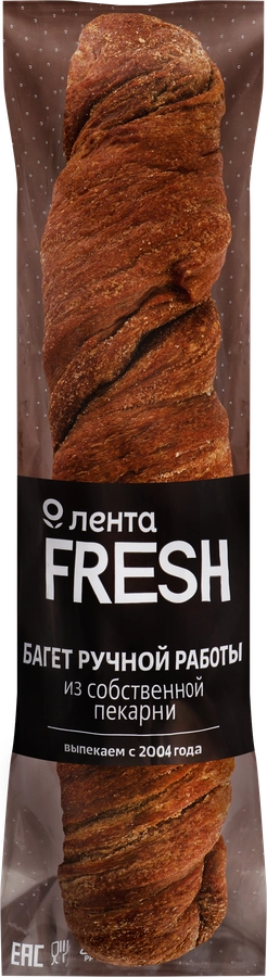 Багет ржано-пшеничный ЛЕНТА FRESH Деревенский, на закваске, весовой