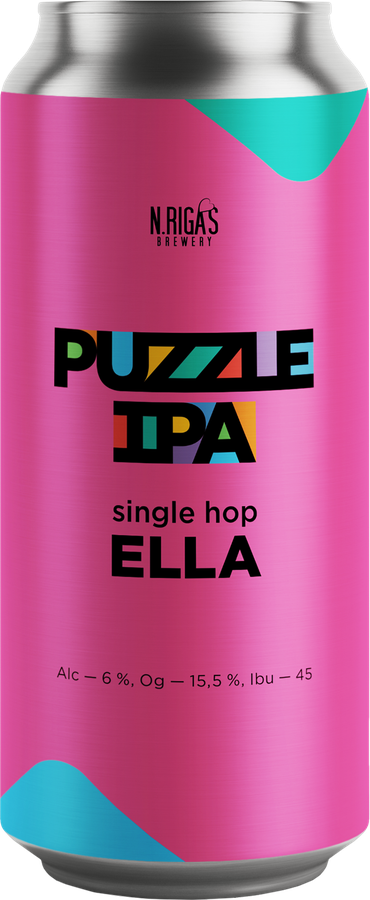 Пиво светлое NEW RIGA'S BREWERY American Ipa нефильтрованное   непастеризованное 5,5%, 0.45л