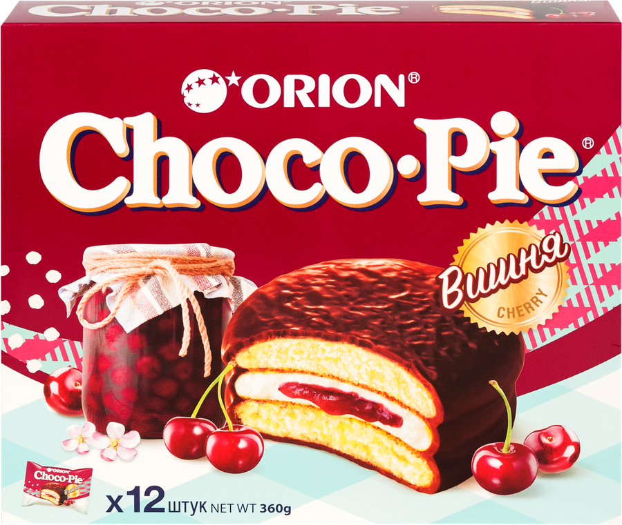 ПирожноеORIONChocoPieCherry,360г