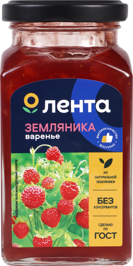 Варенье ЛЕНТА Земляника, 370г