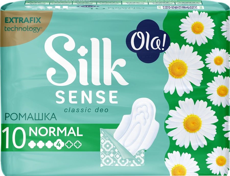 Прокладки OLA! Silk Sense Normal Солнечная ромашка, 10шт