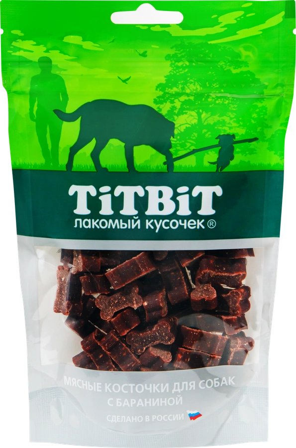 Лакомство для собак TITBIT Косточки мясные с бараниной, 145г