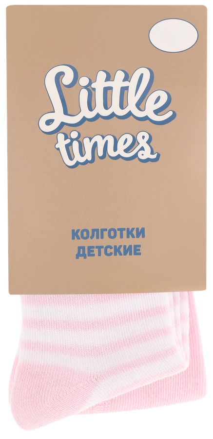 Колготки детские LITTLE TIMES р. 62–68 розовые, Арт. КН8001Л