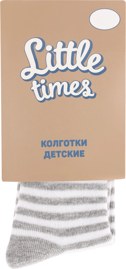 Колготки детские LITTLE TIMES р. 62–68 молочные, Арт. КН8004Л