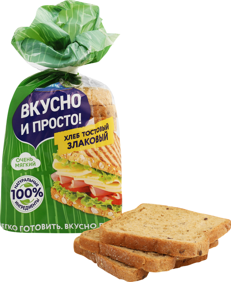 Хлеб злаковый КОЛОМЕНСКОЕ Тостовый, в нарезке, 250г