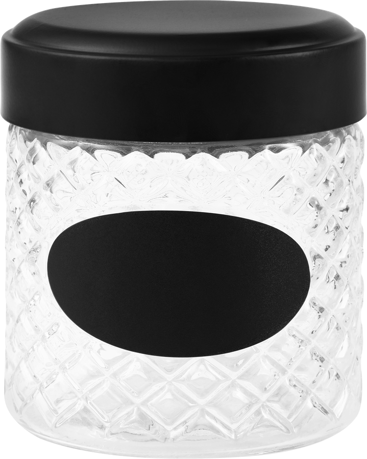 Банка для хранения HOMECLUB Black 600мл стекло Арт. CB1089LXY
