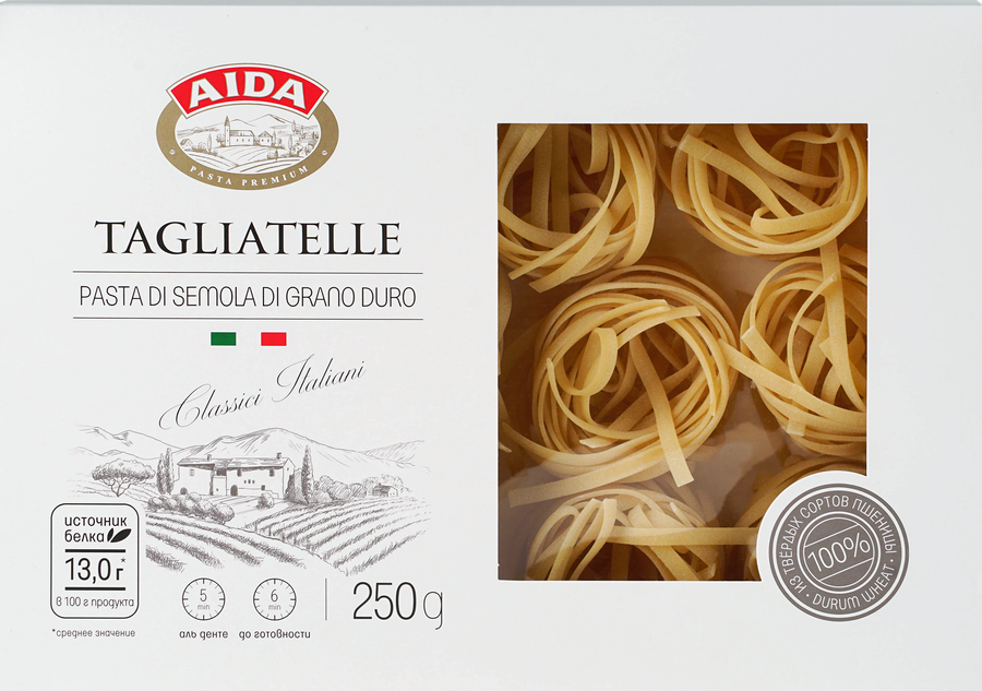 Макароны AIDA Tagliatelle Гнезда, 250г