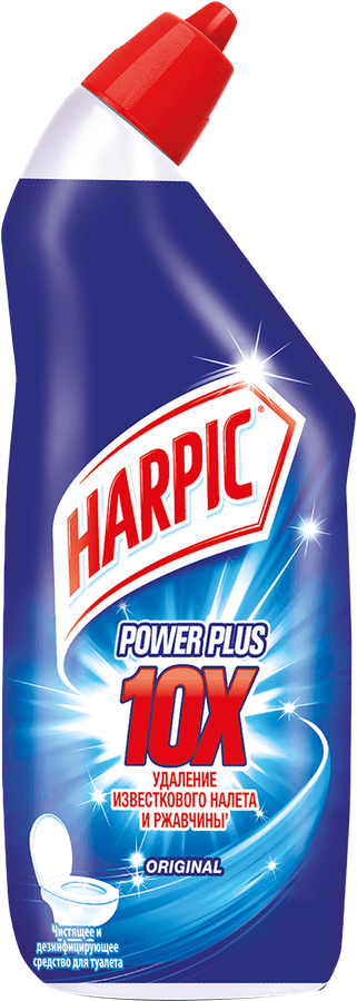 Средство дезинфицирующее для туалета HARPIC Power Plus Original, 700мл