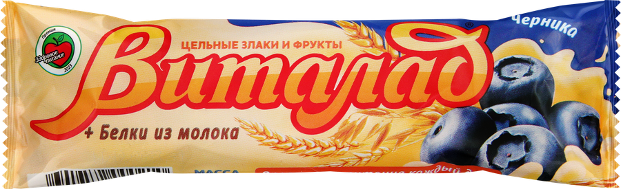 Батончик-мюсли ВИТАЛАД Черничный, 40г