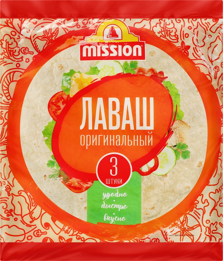 Лаваш MISSION FOODS Оригинальный, 3х90г