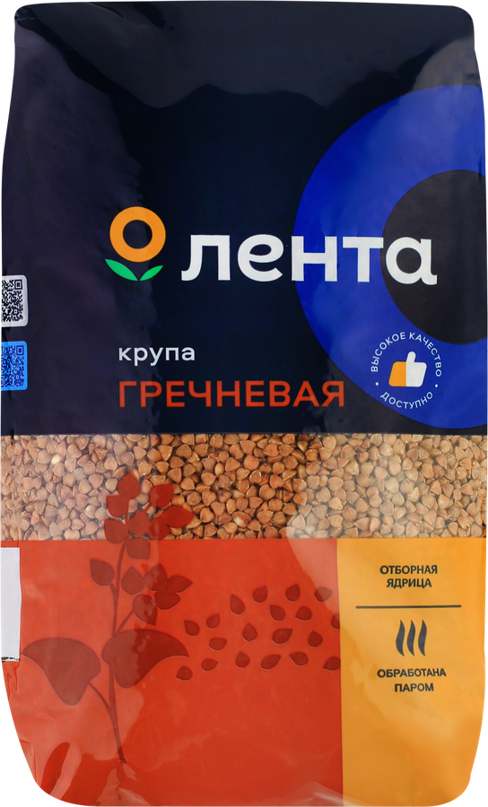 Крупа гречневая ЛЕНТА быстроразваривающаяся, 1,5кг