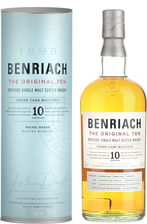 Виски BENRIACH Ориджинал Тэн Шотландский односолодовый 43%, п/у, 
0.7л